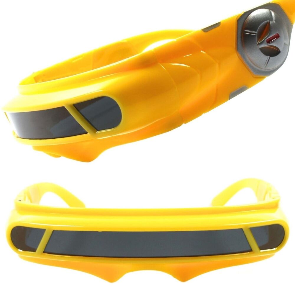 Yellow Futuristic Party Rave X-Men Cyclops Costume Cosplay Visor Sun Glasses